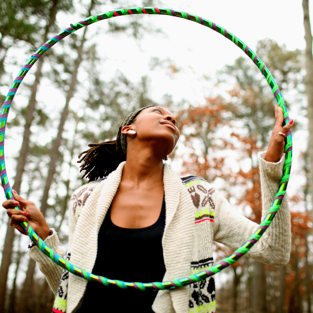 Hula Hooping Exercise Class
